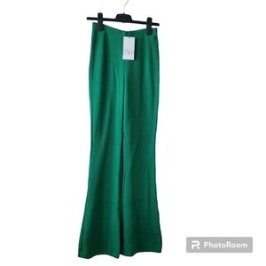 NWT Zara high rise flare pant,Retro, 70s,100% cotton‎ knit,M